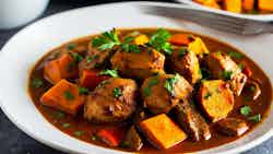 Ugandan Chicken Stew With Sweet Potatoes (ekyenkoko)