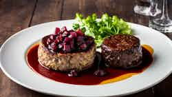 Vaduz Hirschburger Mit Preiselbeersauce (vaduz Venison Burger With Lingonberry Sauce)