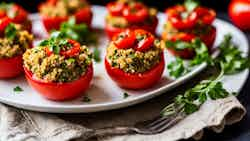 Vegan Quinoa Stuffed Tomatoes