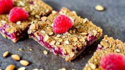 Vegan Raspberry Almond Bars