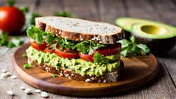 Vegetarian Avocado And Tomato Sandwich