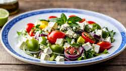 Vegetarian Greek Salad With Feta