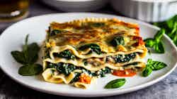 Vegetarian Spinach And Mushroom Lasagna