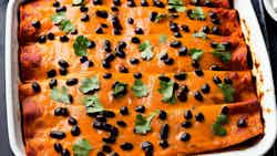 Vegetarian Sweet Potato And Black Bean Enchiladas