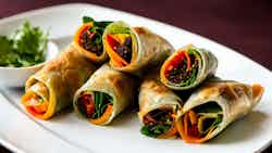 Veggie Vegemite Spring Rolls