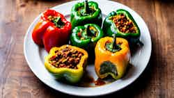 Veles Style Stuffed Bell Peppers (Велешки полнети пиперки)