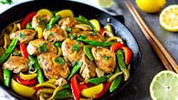 Venezuelan Style Lemon Ginger Chicken Stir-Fry (Salteado de Pollo con Limón y Jengibre Estilo Venezolano)