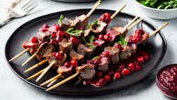 Viking Lamb Skewers With Lingonberry Sauce