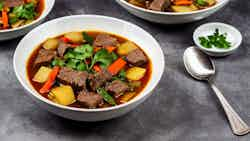 Yang Rou Tu Dou Tang (savory Manchu Beef And Potato Stew)