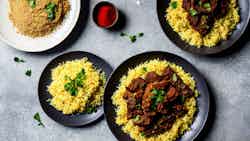 Yemeni Mandi Rice With Spiced Lamb
