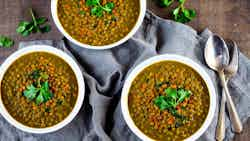 Yemeni Spiced Lentil Soup with Spinach (Shorba Adas Bel-Sabanikh)