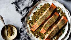 Za'atar Crusted Salmon (سالمون بقشرة الزعتر)