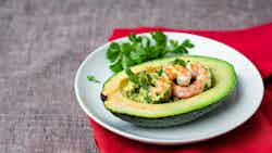 Zaboka Farcie Ak Crevette (stuffed Avocado With Shrimp)