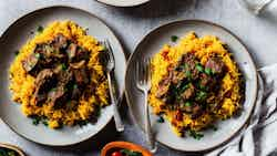 Zereshk Polo Ba Gosht (saffron-infused Rice With Lamb)