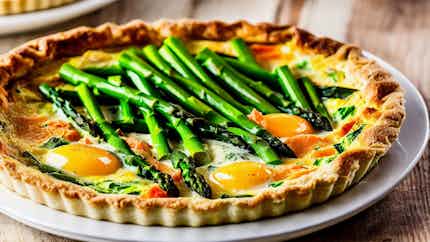 Aberystwyth Asparagus And Smoked Salmon Quiche