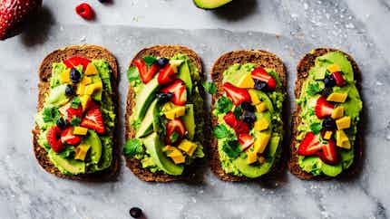Abidjan Avocado Toast (Avocado toast with African-inspired toppings)