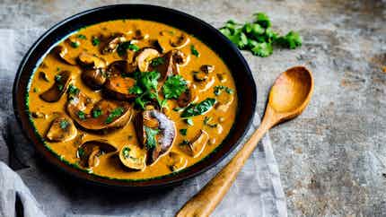 Anchu Kumm Curry (coorgi Style Mushroom Curry)