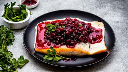 Arctic Char With Lingonberry Sauce