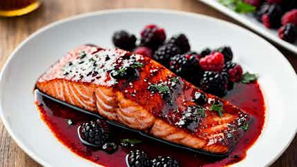 Baden Blackberry Balsamic Glazed Salmon (Badischer Brombeer-Balsamico-Glasierter Lachs)