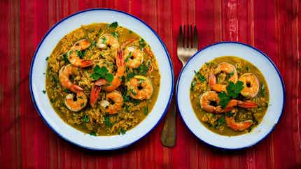 Bahamian Curry Shrimp And Rice