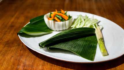 Balinese Vegetables In Banana Leaves (tum Sayur)
