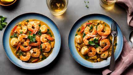 Basque Shrimp Stew With Potatoes (basque Seafood Sensation: Marmitako De Gambas)