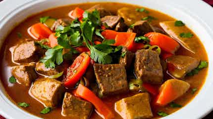 Bhutanese Pork Stew With Vegetables And Rice (phaksha Paa Tshoem Paa)