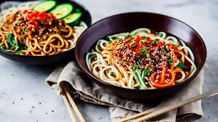 Bibim Naengmyeon Spicy Cold Noodles (비빔냉면)