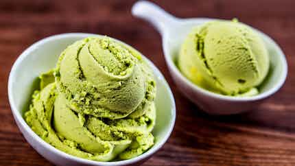 Booza Bi Fustuk Wa Ward (pistachio And Rosewater Ice Cream)