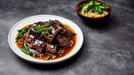 Braised Lamb with Soy Sauce (豆油炖羊肉)