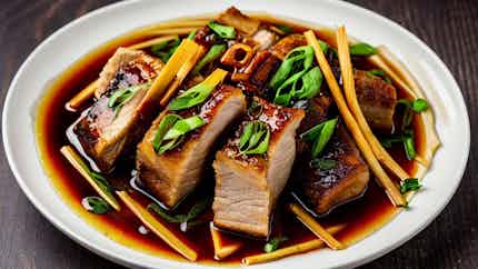Braised Pork Belly with Bamboo Shoots (竹笋红烧肉)