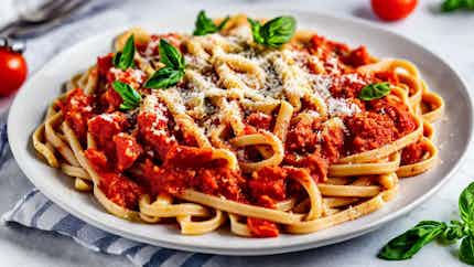 Bucatini all'Arrabbiata (Roman-Style Spicy Tomato Pasta)