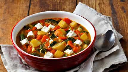 Bulgarian Vegetable Stew With Feta Cheese (balkan Bounty: Gyuvech With Feta Cheese)