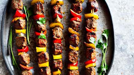 Camel Kebabs With Harissa Sauce