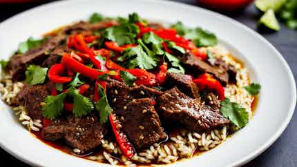 Carne Picante Hunan (spicy Hunan Beef)