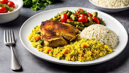 Chicken And Rice (somali Digaag Iyo Bariis)