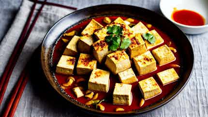 Chili Garlic Tofu (La Jiao Suàn Dou Fu)