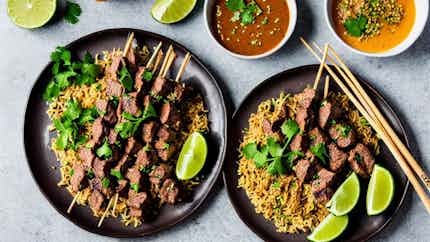 Coconut And Lime Beef Satay