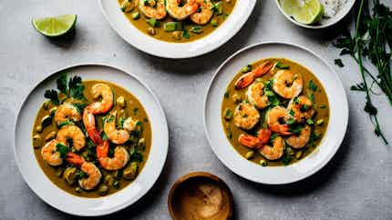 Coconut And Lime Shrimp Curry