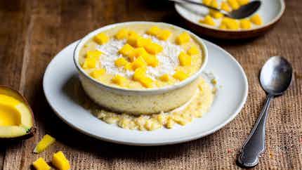 Coconut And Mango Rice Pudding