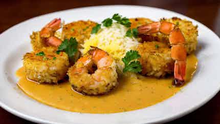Coconut Crusted Shrimp With Pineapple Sauce