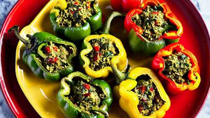 Conch And Callaloo Stuffed Peppers (conch And Callaloo Stuffed Peppers)