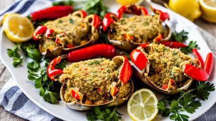 Crabe Farcis (haitian Style Stuffed Crabs)