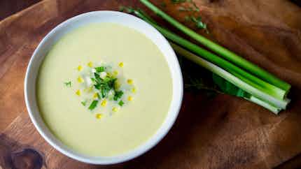 Creamy Leek and Potato Soup (Cremige Lauch-Kartoffelsuppe)