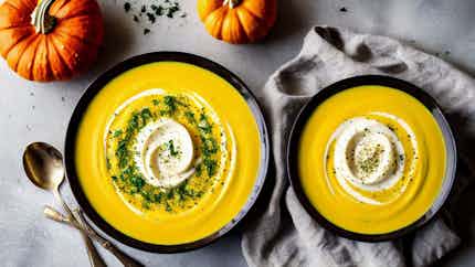 Creamy Pumpkin Soup (Kürdələr Çorbası)
