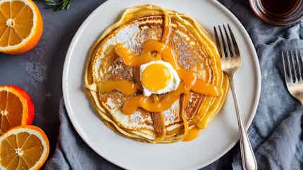 Crêpes Suzette (Orange Flambé Pancakes)
