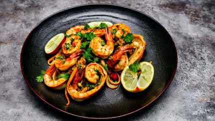 Cumi Balado Hijau Pedas (spicy Shrimp Stuffed Squid Curry)