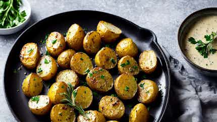 Czech Garlic Roasted Potatoes (České česnekem pečené brambory)