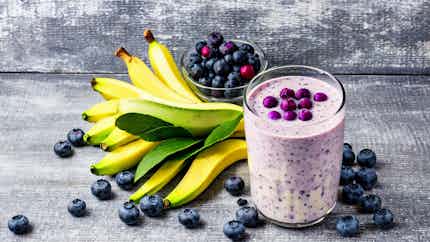 Dairy-free Banana Blueberry Smoothie