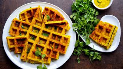 Dhokla Waffle Wonder